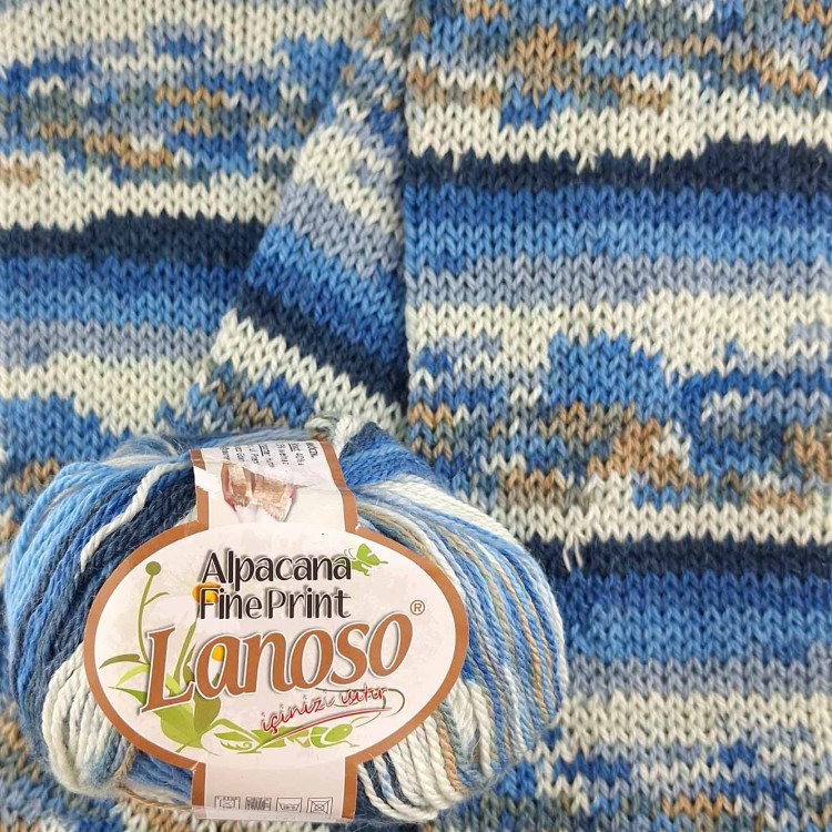 Włóczka Lanoso Alpacana Fine Print 803