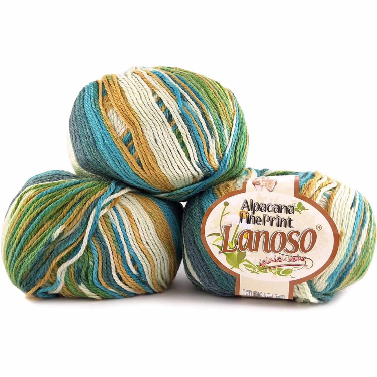 Włóczka Lanoso Alpacana Fine Print 804