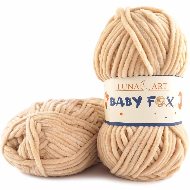 Włóczka Luna Art Baby Fox 100-80 jasny ciepły beżowy