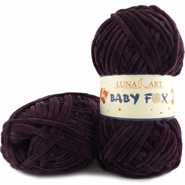 Włóczka Luna Art Baby Fox 100-93 oberżyna