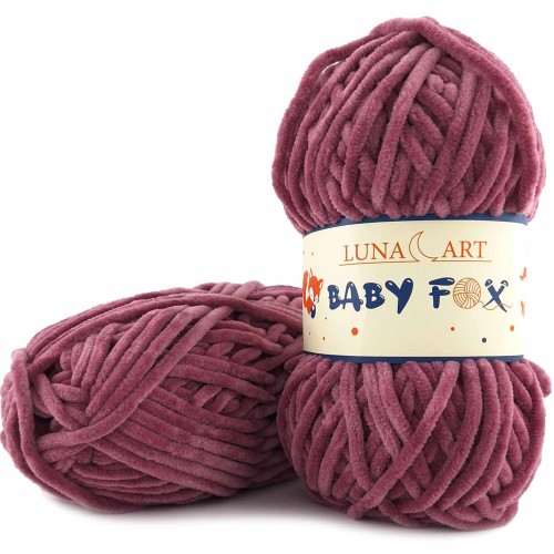 Włóczka Luna Art Baby Fox 100-83 antyczny róż