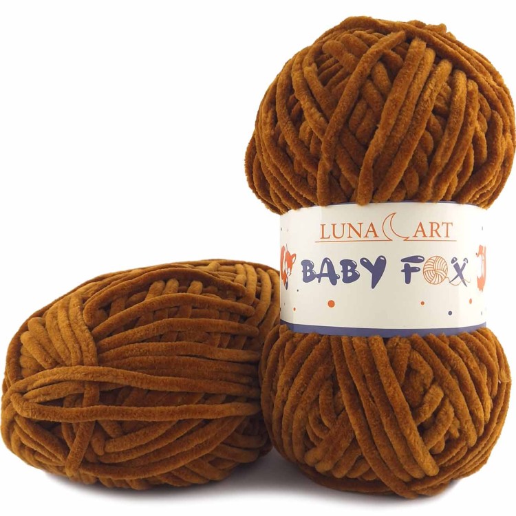 Włóczka Luna Art Baby Fox 100-88 brązowozłoty
