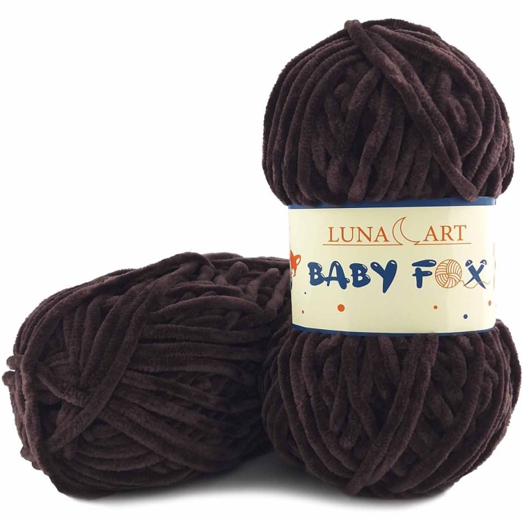 Włóczka Luna Art Baby Fox 100-90 brązowofioletowy