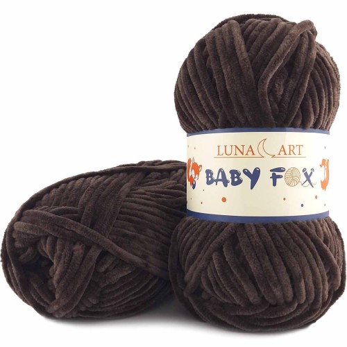 Włóczka Luna Art Baby Fox 100-91 chłodny brąz