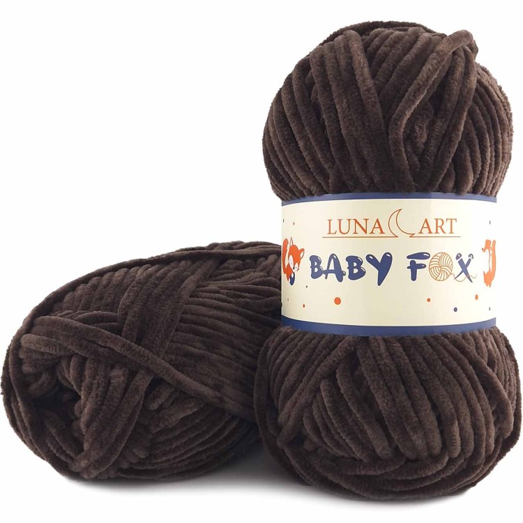 Włóczka Luna Art Baby Fox 100-91 chłodny brąz