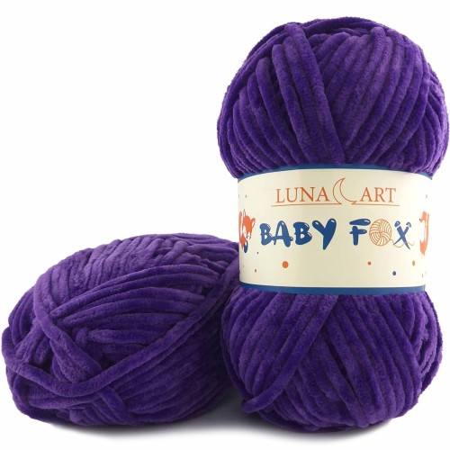 Włóczka Luna Art Baby Fox 100-95 fioletowy