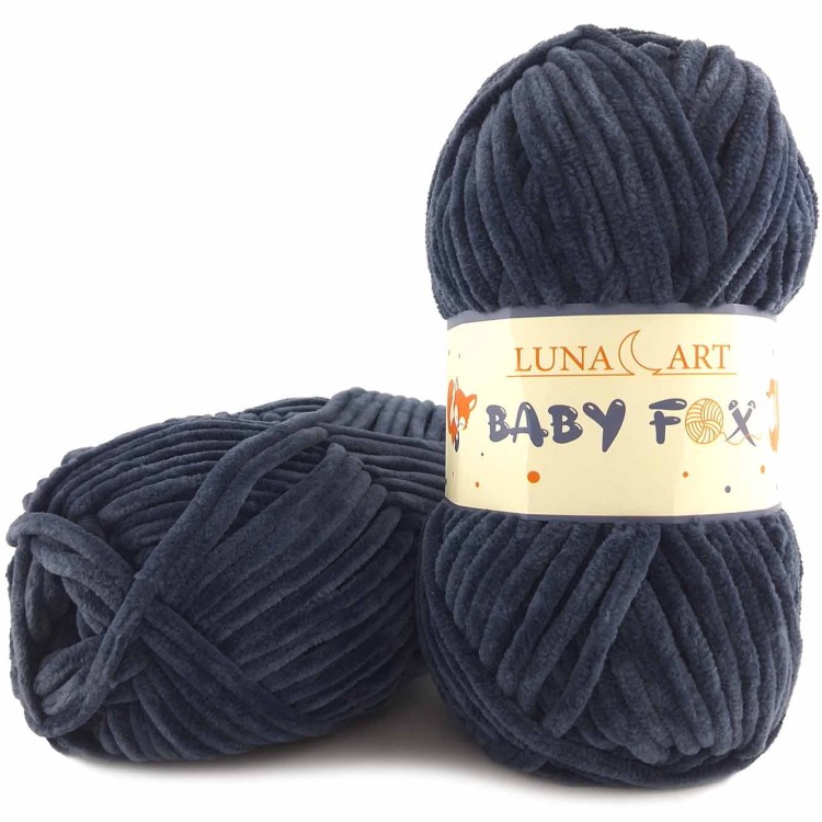 Włóczka Luna Art Baby Fox 100-92 ciemny dżinsowy