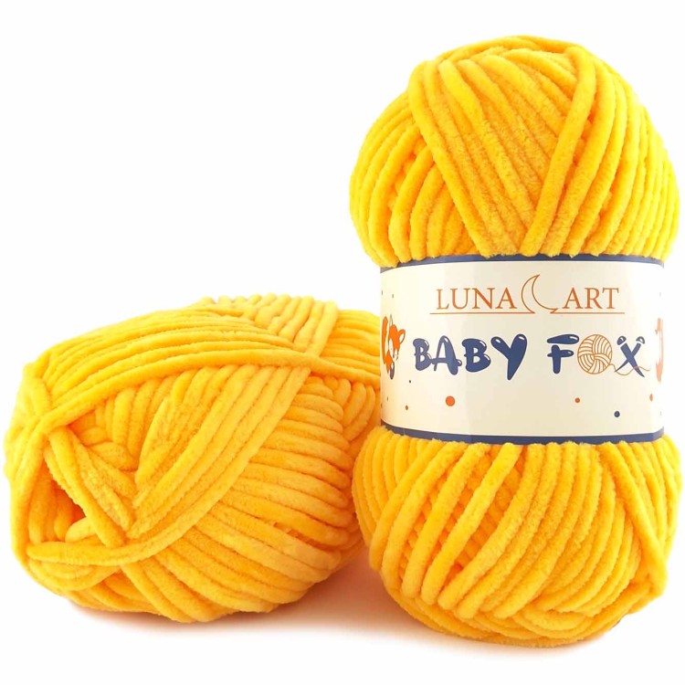 Włóczka Luna Art Baby Fox 100-87 żółty