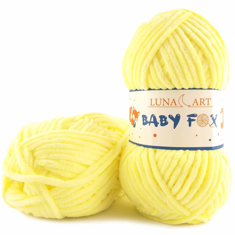 Włóczka Luna Art Baby Fox 100-84 jasny cytrynowy