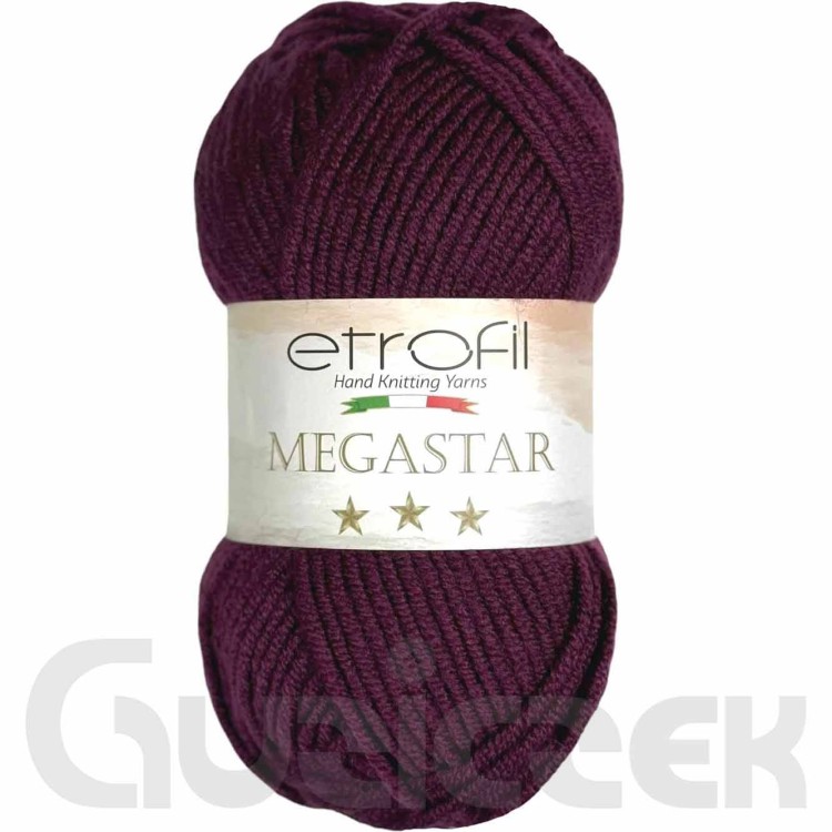 Włóczka Etrofil Megastar 70609 bakłażanowy