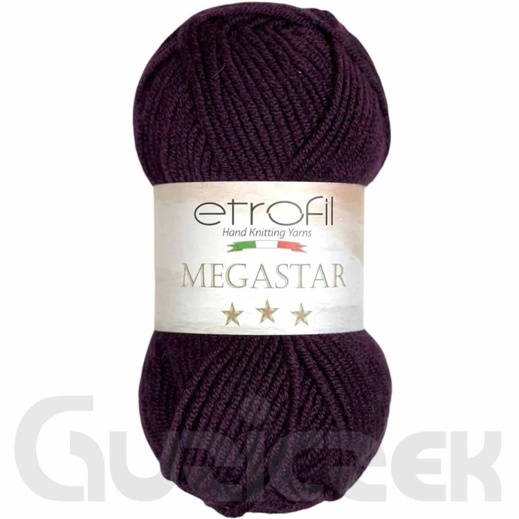 Włóczka Etrofil Megastar 76001 ciemna śliwka