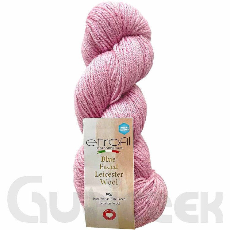 Włóczka Etrofil Blue Faced Leicester Wool 73227 jasny różowy