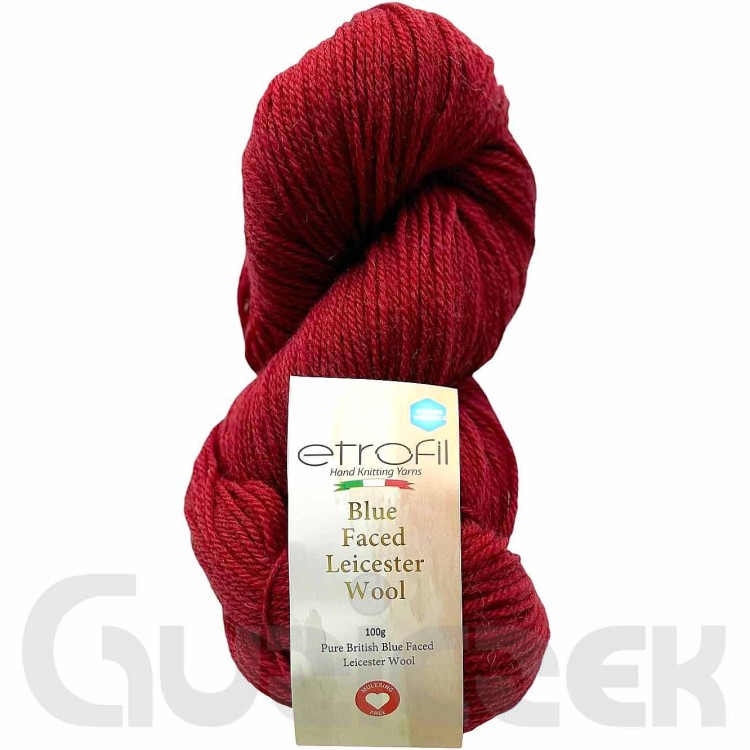 Włóczka Etrofil Blue Faced Leicester Wool 73229 bordowy