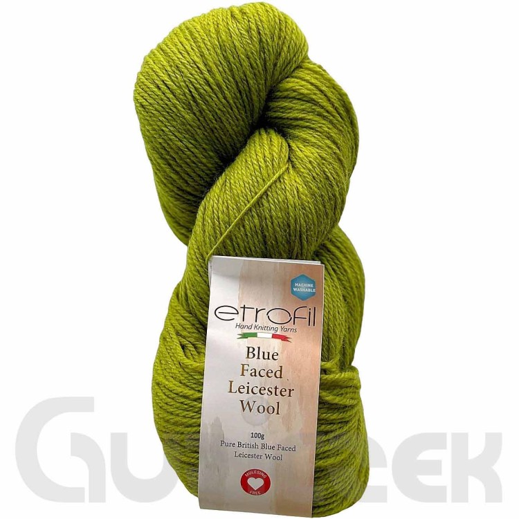Włóczka Etrofil Blue Faced Leicester Wool 74182 jasny zielony