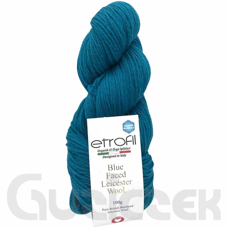 Włóczka Etrofil Blue Faced Leicester Wool 75178 morska zieleń