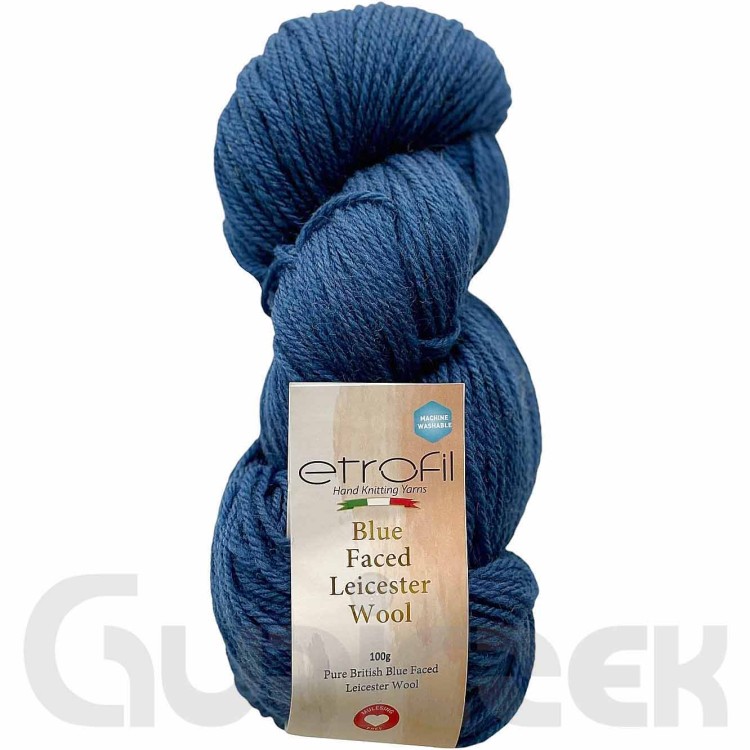 Włóczka Etrofil Blue Faced Leicester Wool 75179 granatowy