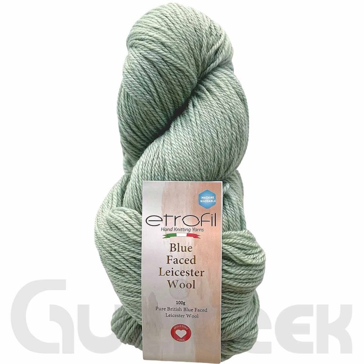 Włóczka Etrofil Blue Faced Leicester Wool 79080 lodowa zieleń