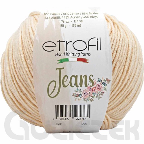 Włóczka Etrofil Jeans 008 brzoskwiniowy