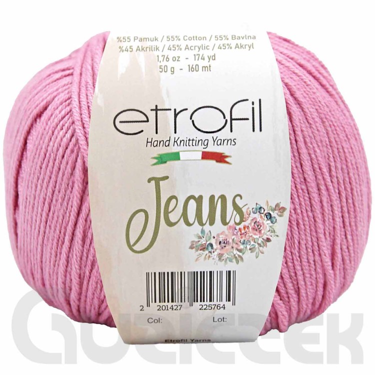 Włóczka Etrofil Jeans 009 różowy