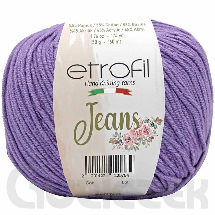 Włóczka Etrofil Jeans 017 fioletowy