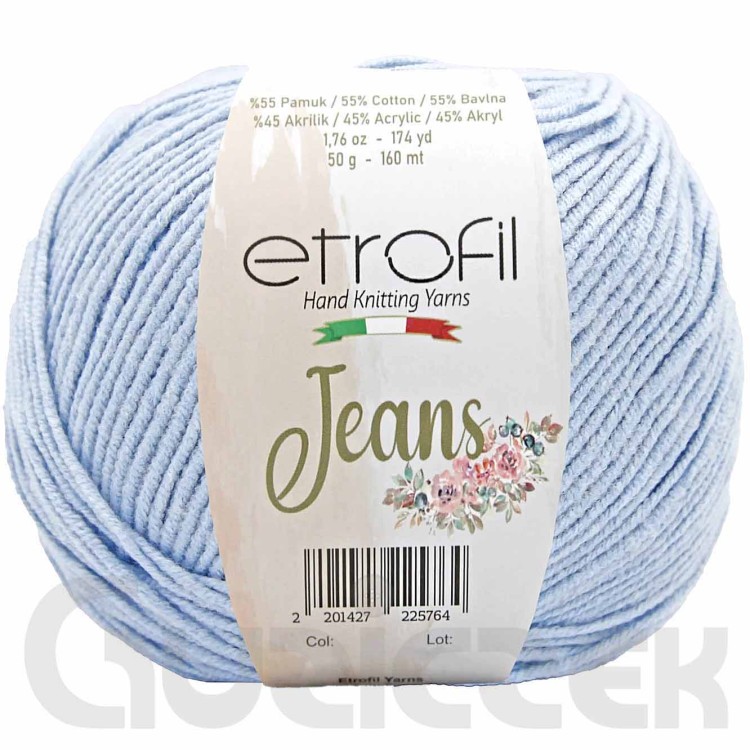 Włóczka Etrofil Jeans 018 błękitny