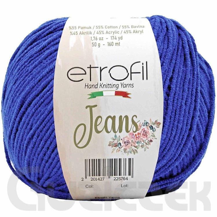 Włóczka Etrofil Jeans 019 chabrowy