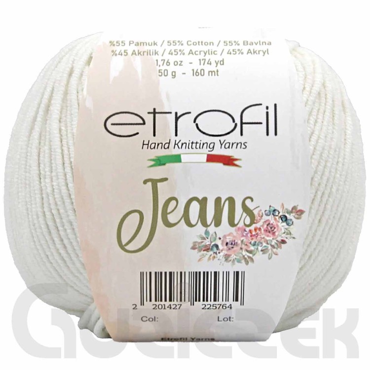 Włóczka Etrofil Jeans 028 ecru