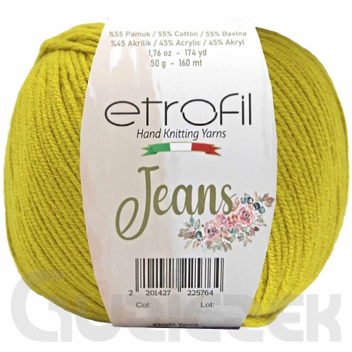 Włóczka Etrofil Jeans 046 stare złoto