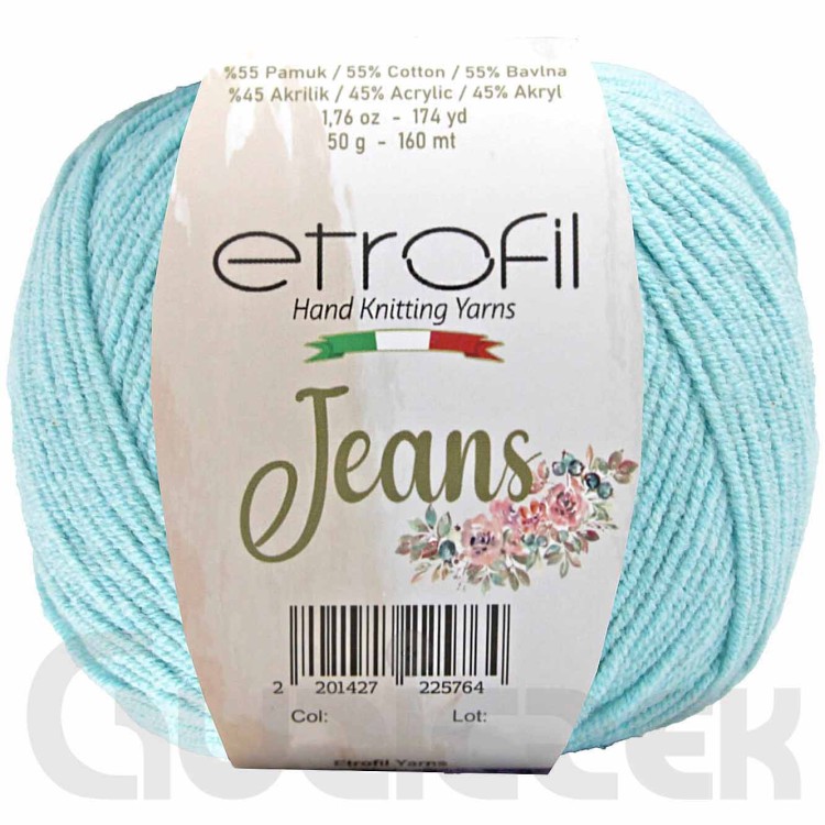 Włóczka Etrofil Jeans 052 lazurowy