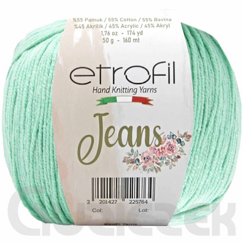 Włóczka Etrofil Jeans 054 miętowy