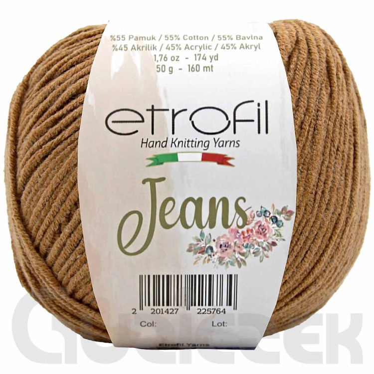 Włóczka Etrofil Jeans 059 cynamonowy