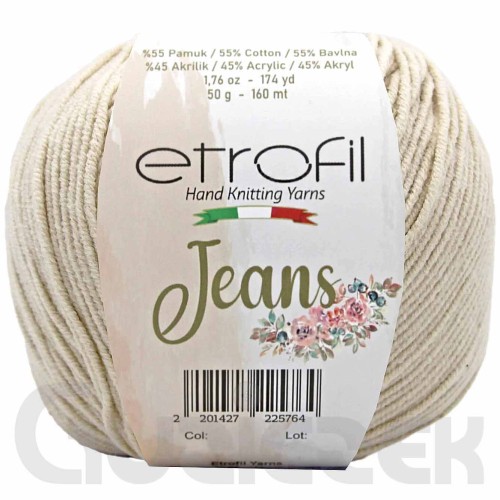 Włóczka Etrofil Jeans 070 beżowy