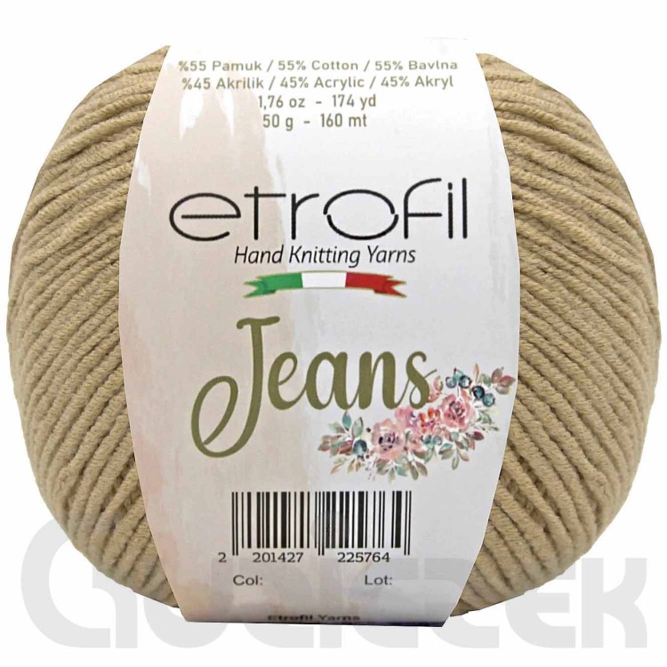 Włóczka Etrofil Jeans 076 capuccino