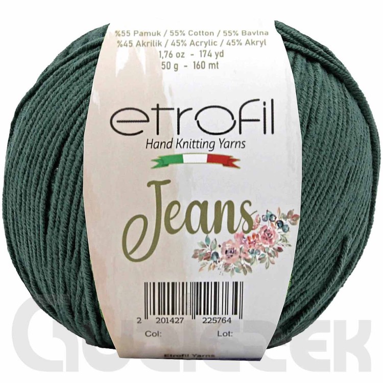 Włóczka Etrofil Jeans 057 sosnowy