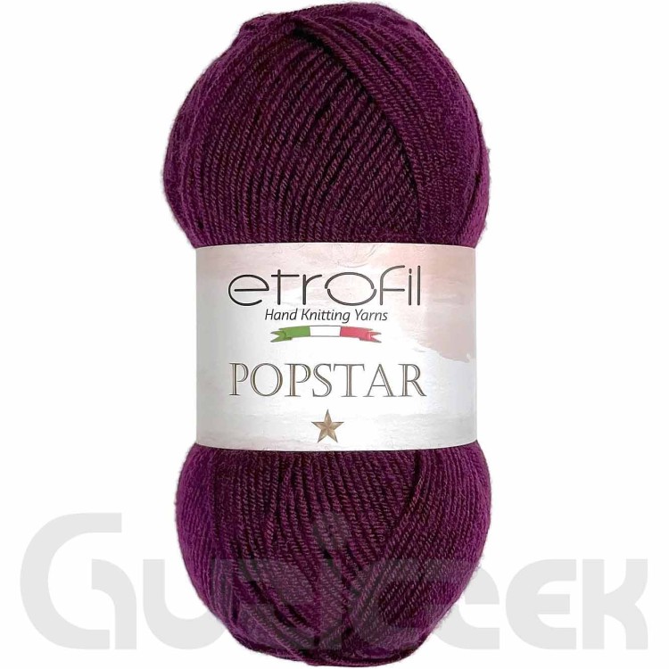 Włóczka Etrofil Popstar 70609 bakłażanowy
