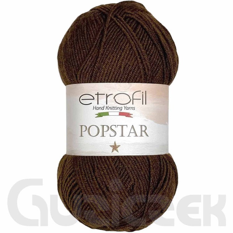Włóczka Etrofil Popstar 77013 ciemny brązowy