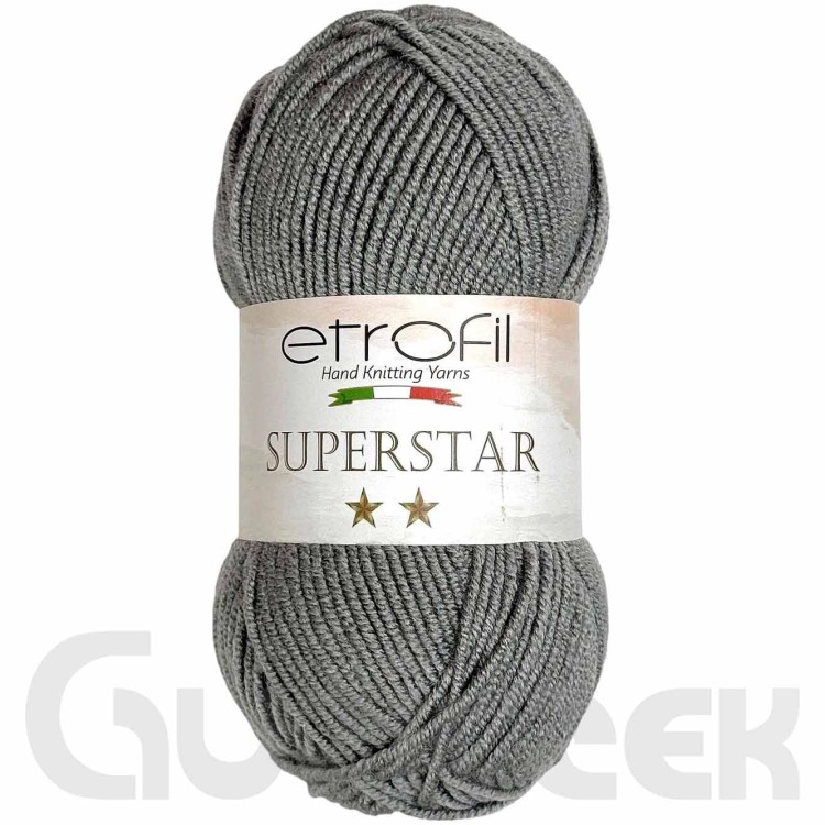 Włóczka Etrofil Superstar 70974 szary