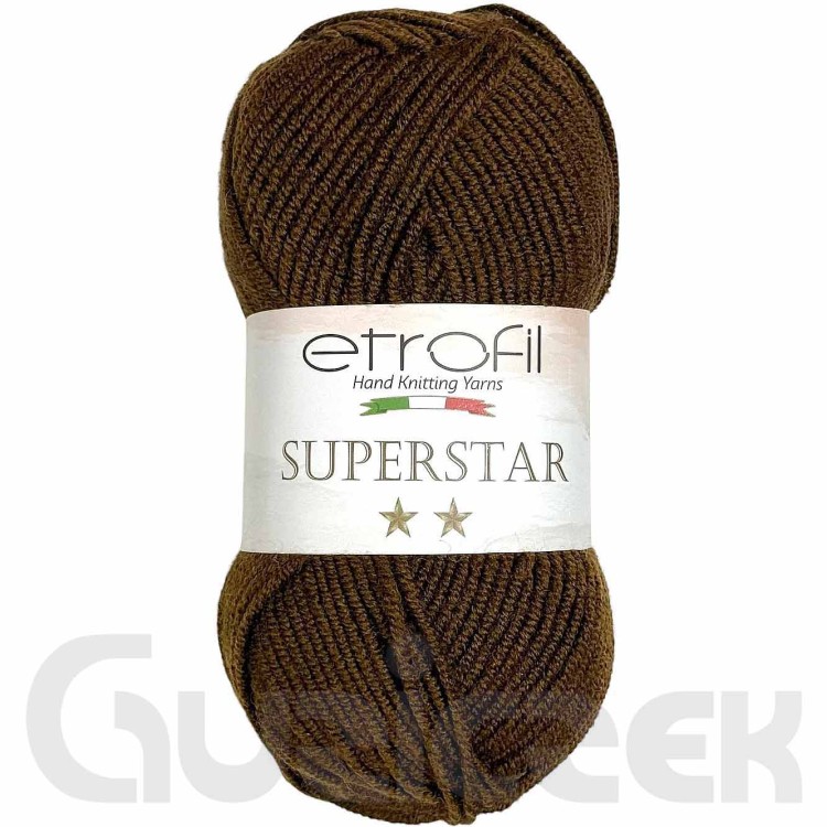 Włóczka Etrofil Superstar 77013 ciemny brązowy