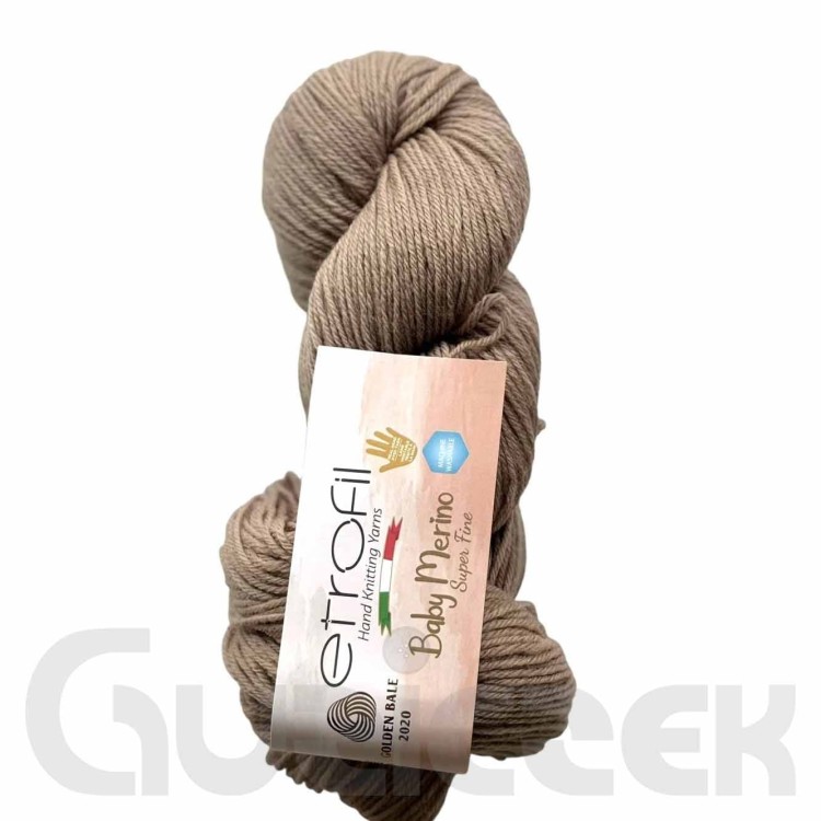 Włóczka Etrofil Baby Merino 77088 ciemny beżowy