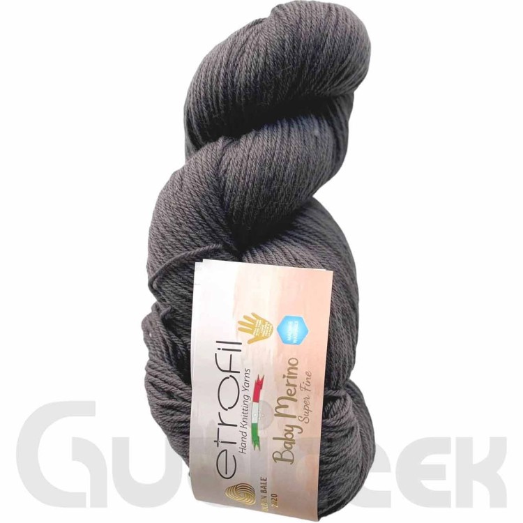 Włóczka Etrofil Baby Merino 79085 ciemny szary