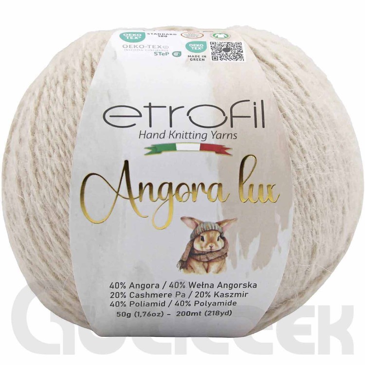 Włóczka Etrofil Angora Lux 70107 perłowy szary