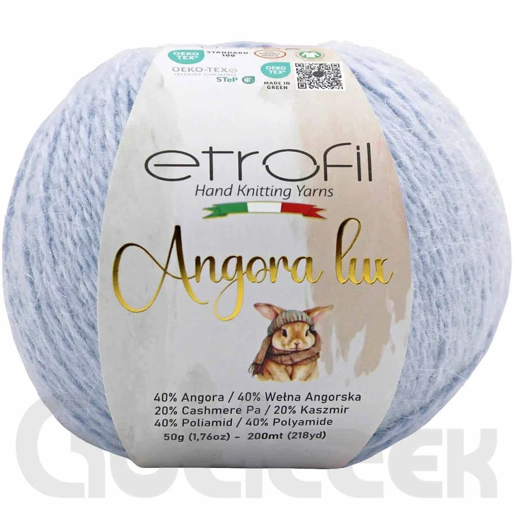 Włóczka Etrofil Angora Lux 70540 jasny niebieski