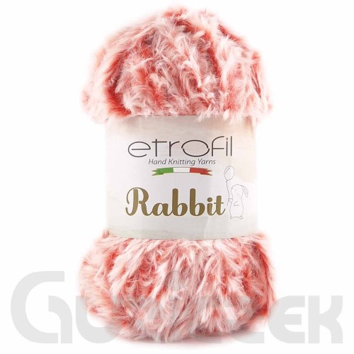 Włóczka Etrofil Rabbit 72166 czerwony melanż