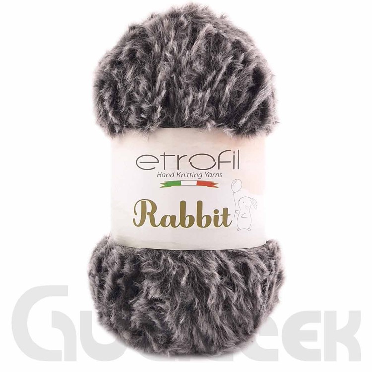 Włóczka Etrofil Rabbit 70907 grafitowy melanż
