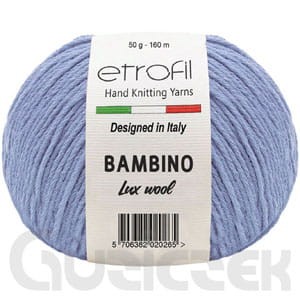 Włóczka Etrofil Bambino Lux Wool 70516 błękitny