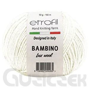 Włóczka Etrofil Bambino Lux Wool 70018 ecru