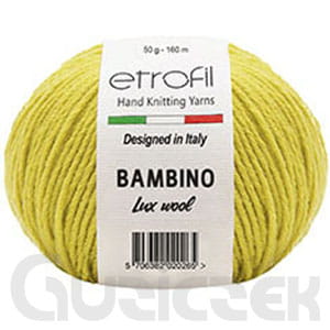 Włóczka Etrofil Bambino Lux Wool 70211 żółty