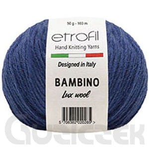 Włóczka Etrofil Bambino Lux Wool 70517 granatowy