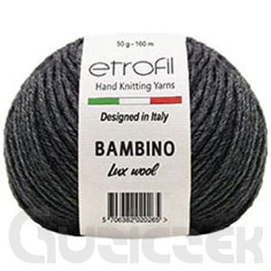 Włóczka Etrofil Bambino Lux Wool 70090 grafitowy