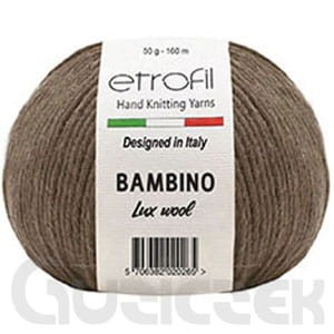 Włóczka Etrofil Bambino Lux Wool 70700 jasny brązowy